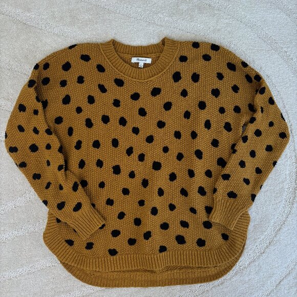 Madewell Polka Dot Sweater - Picture 1 of 3
